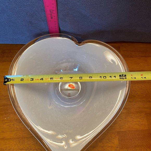 Vintage Murano Lavorazione Arte heart shaped bowl - Picture 10 of 11